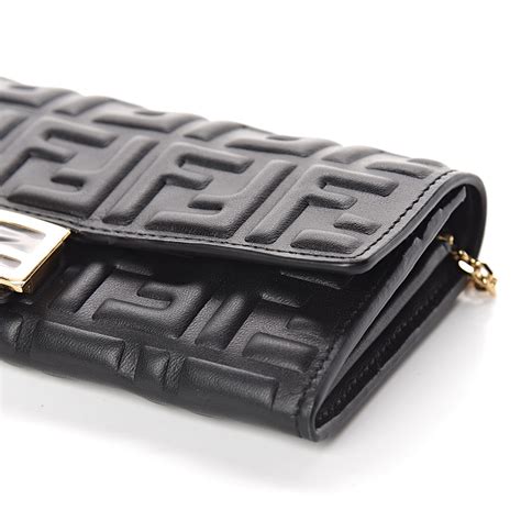 fendi continental wallet with chain.